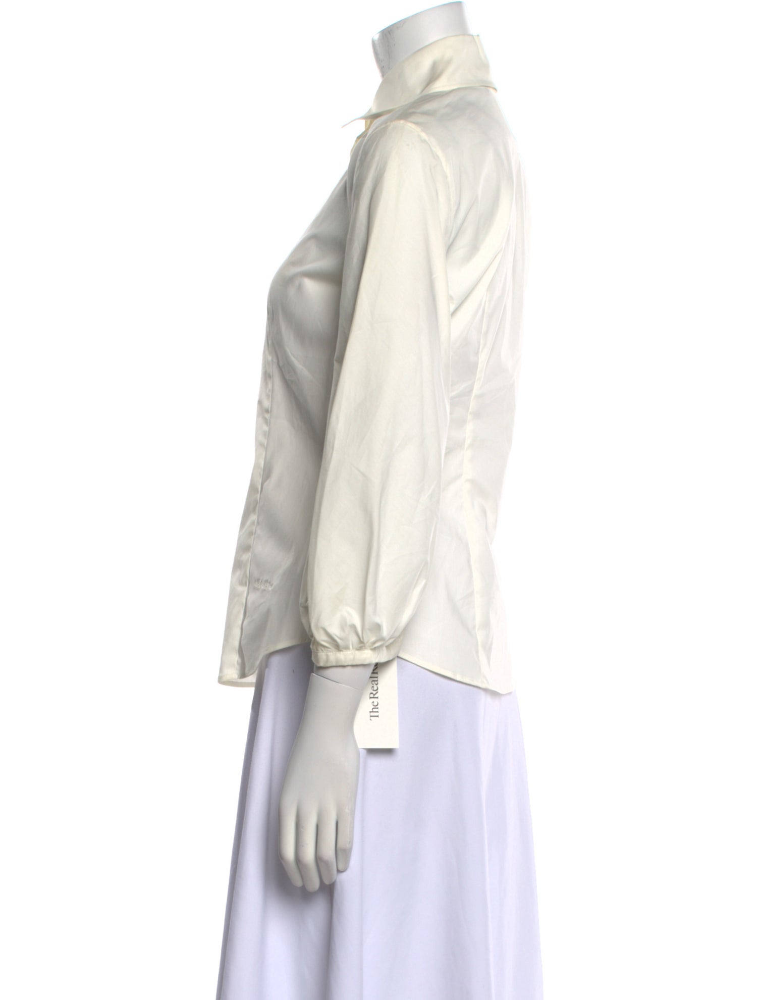 Max Mara Three-Quarter Sleeve Button-Up Top