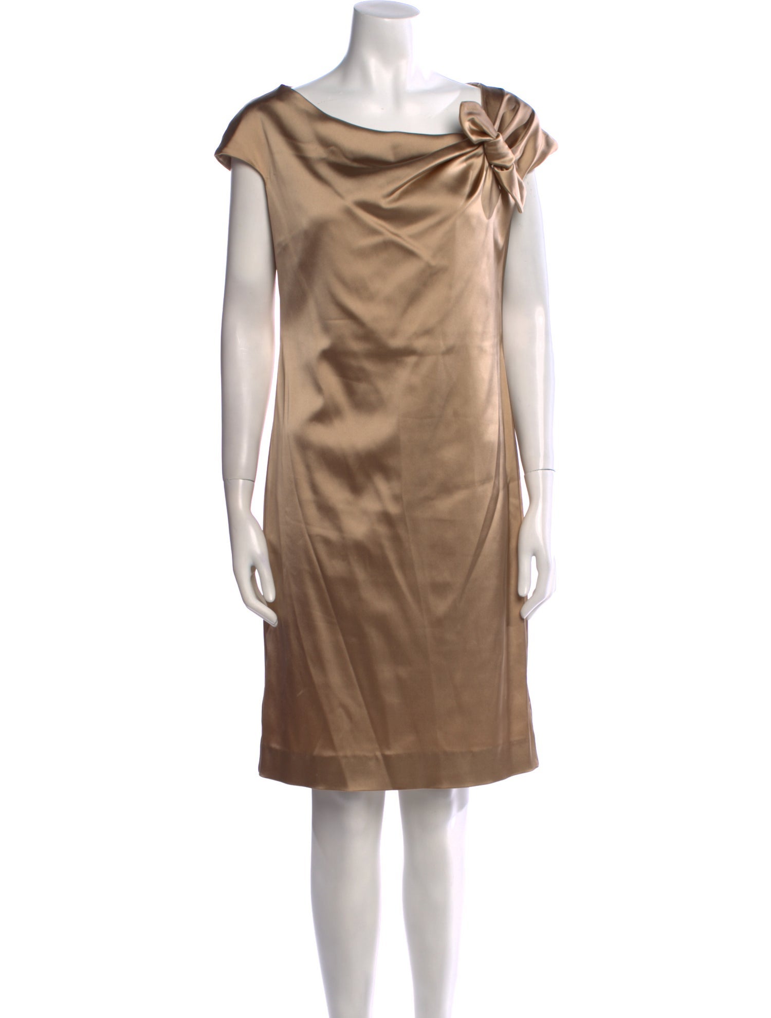 Max Mara Cowl Neck Knee-Length Dress