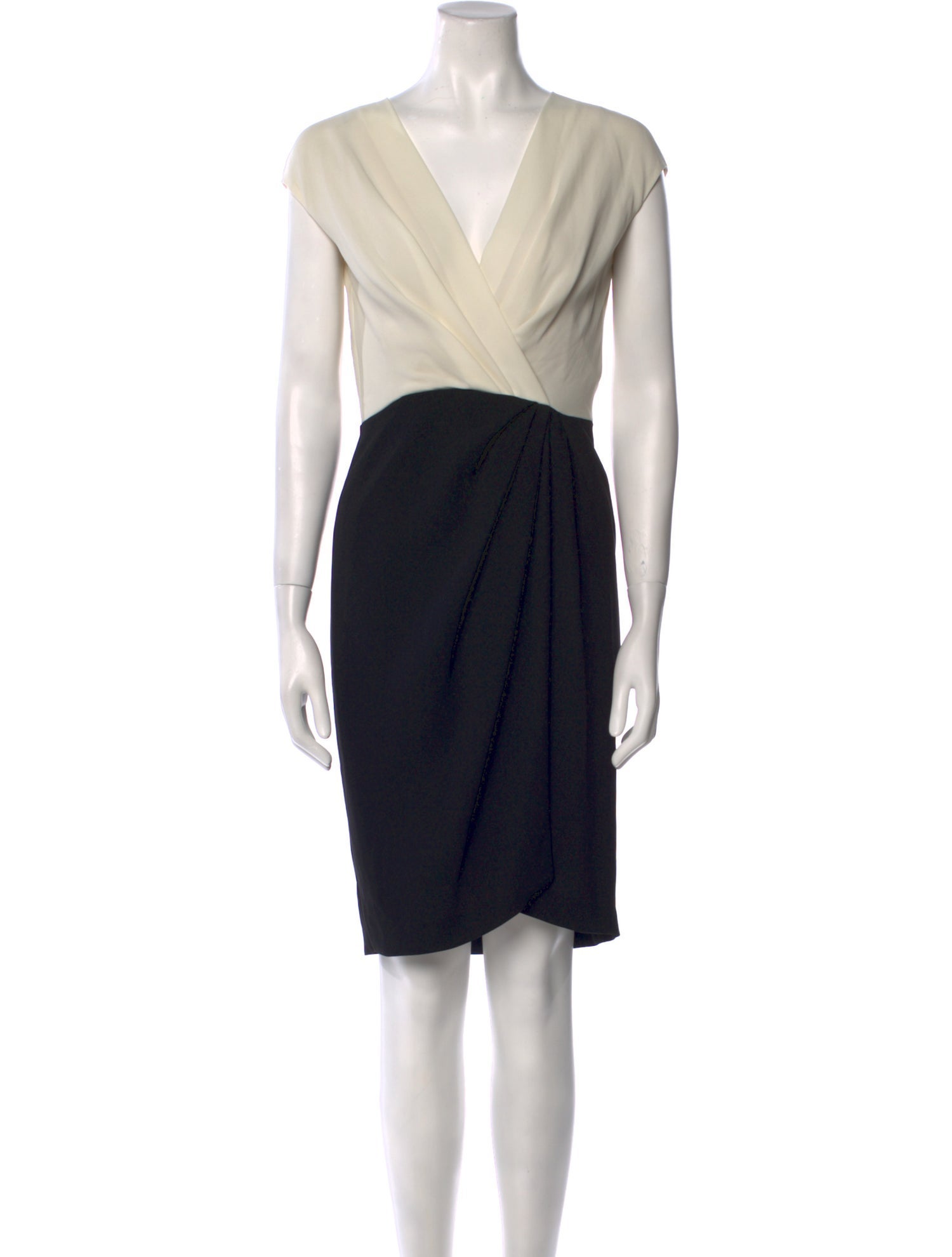 Max Mara V-Neck Knee-Length Dress