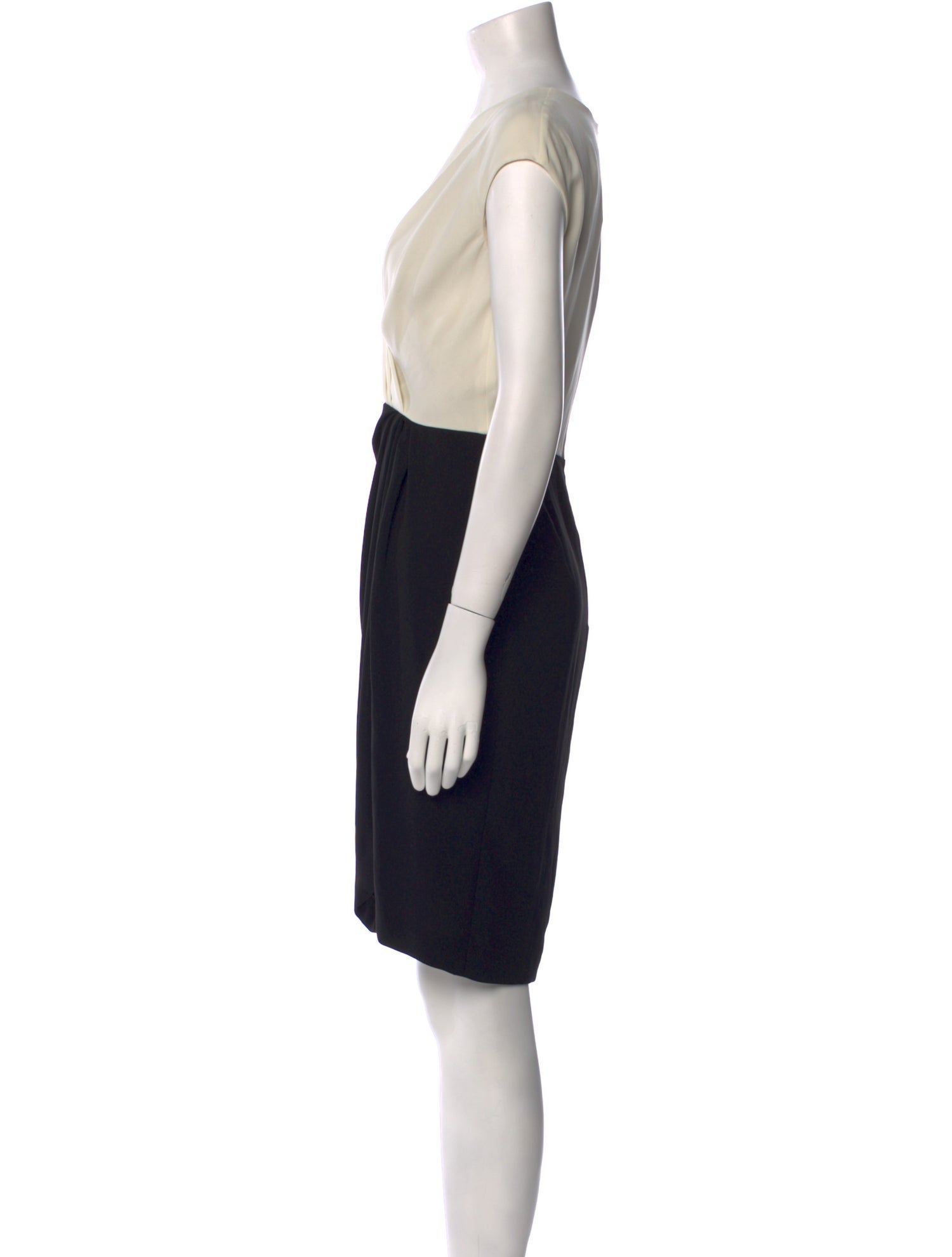Max Mara V-Neck Knee-Length Dress