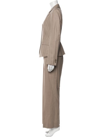 Max Mara Virgin Wool Striped Pantsuit