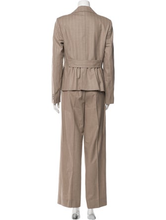 Max Mara Virgin Wool Striped Pantsuit
