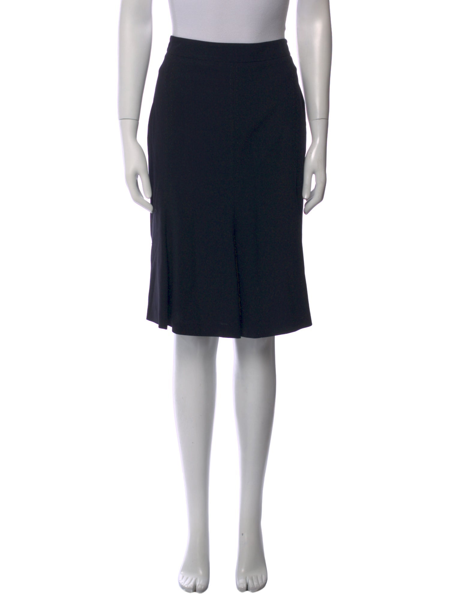 Max Mara Virgin Wool Knee-Length Skirt