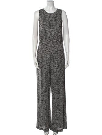 Max Mara Printed Scoop Neck Jumpsuit