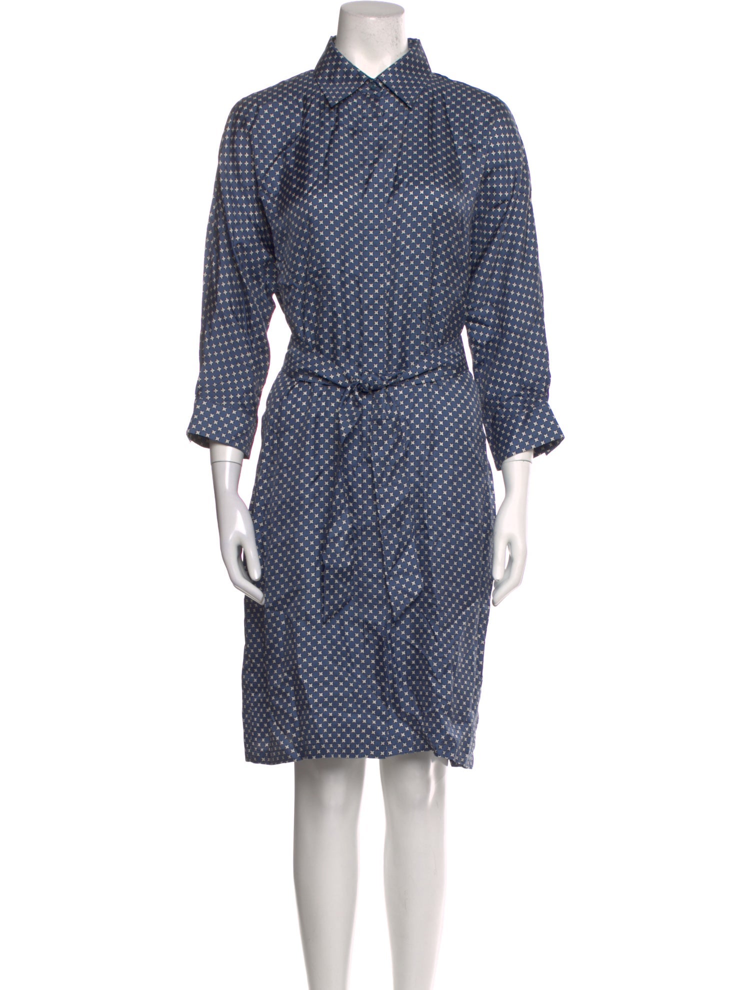 Max Mara Silk Knee-Length Dress