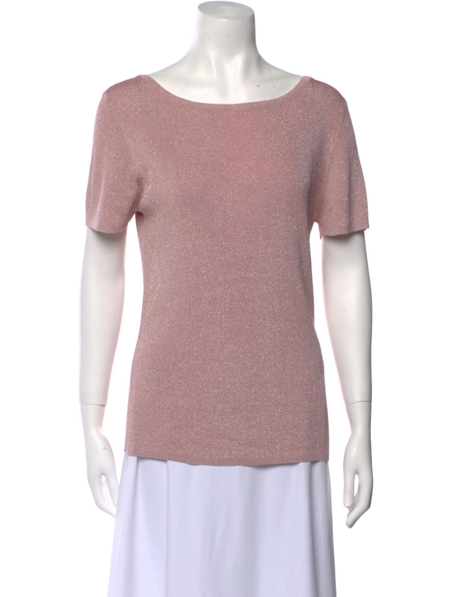 Max Mara Bateau Neckline Short Sleeve T-Shirt