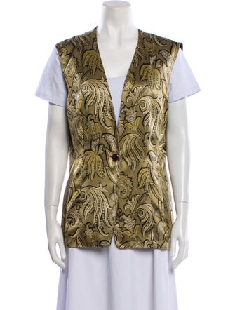 Max Mara Silk Printed Vest