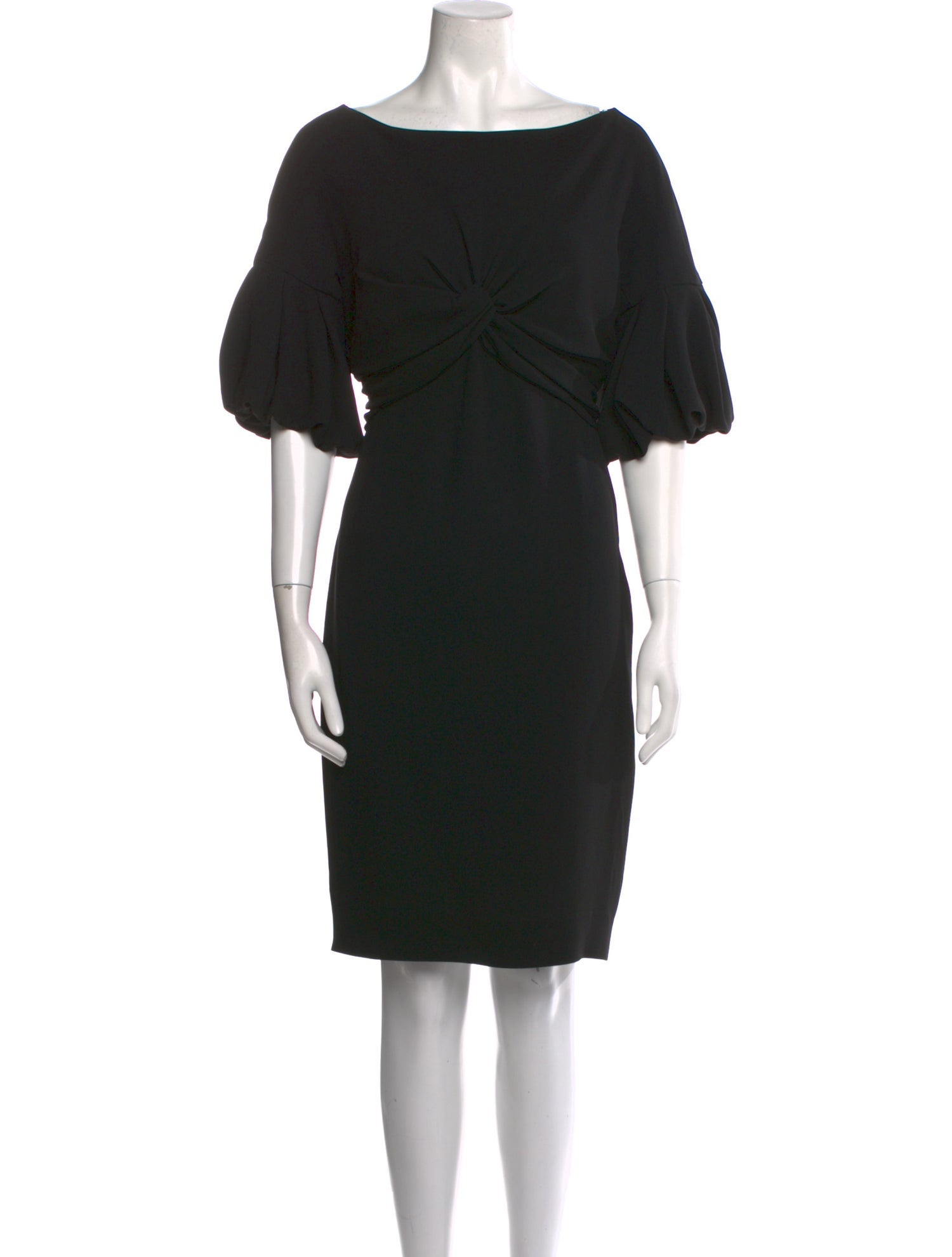 Max Mara Bateau Neckline Knee-Length Dress