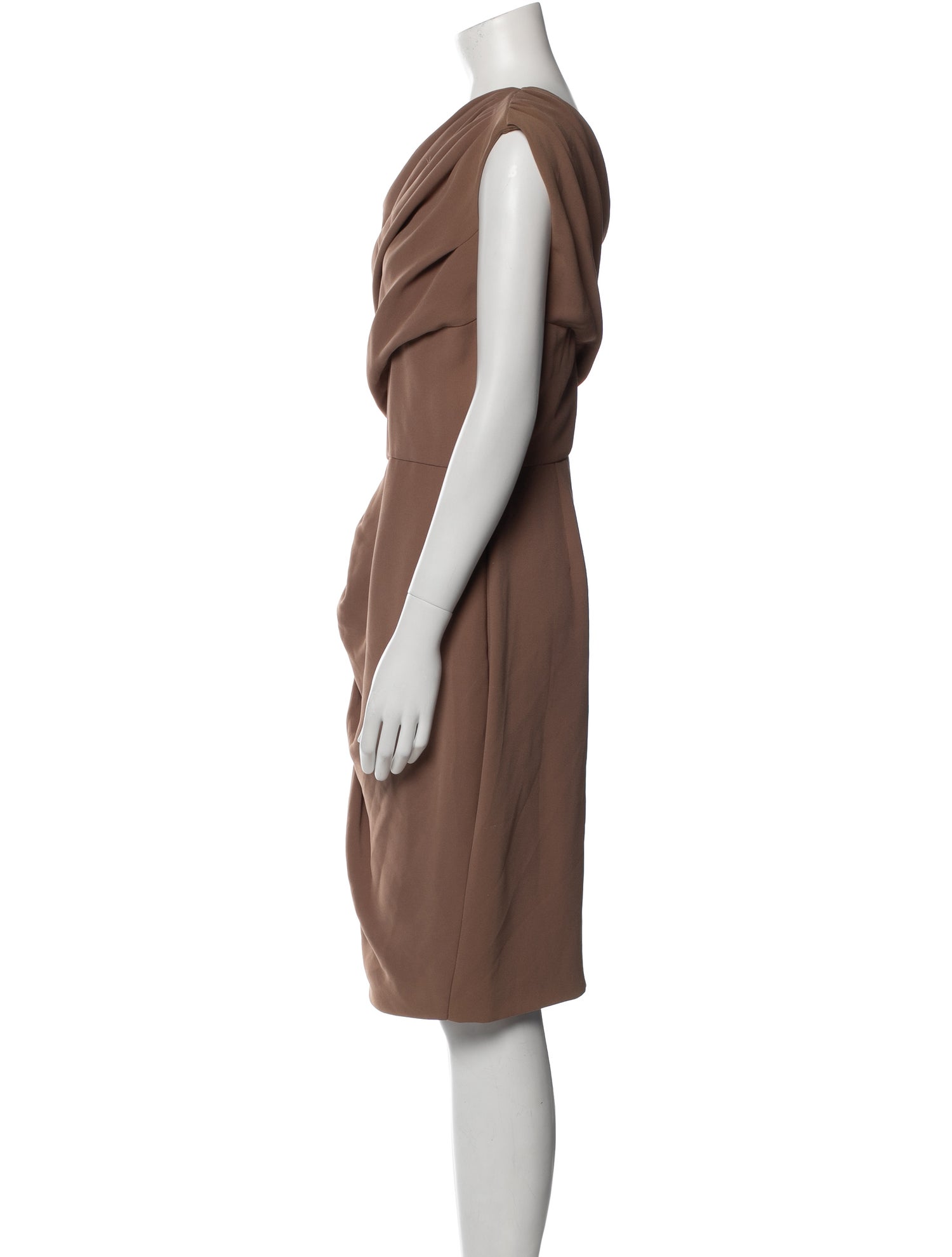Max Mara One-Shoulder Knee-Length Dress
