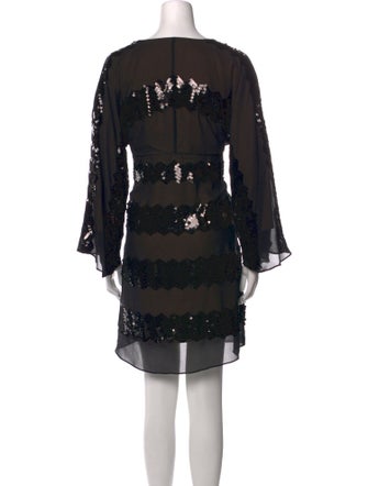 Max Mara V-Neck Mini Dress