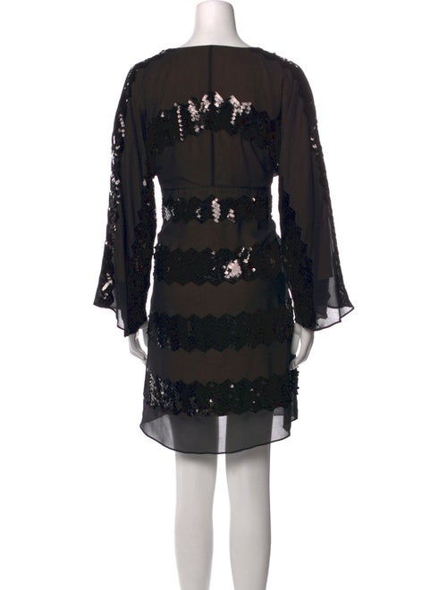 Max Mara V-Neck Mini Dress