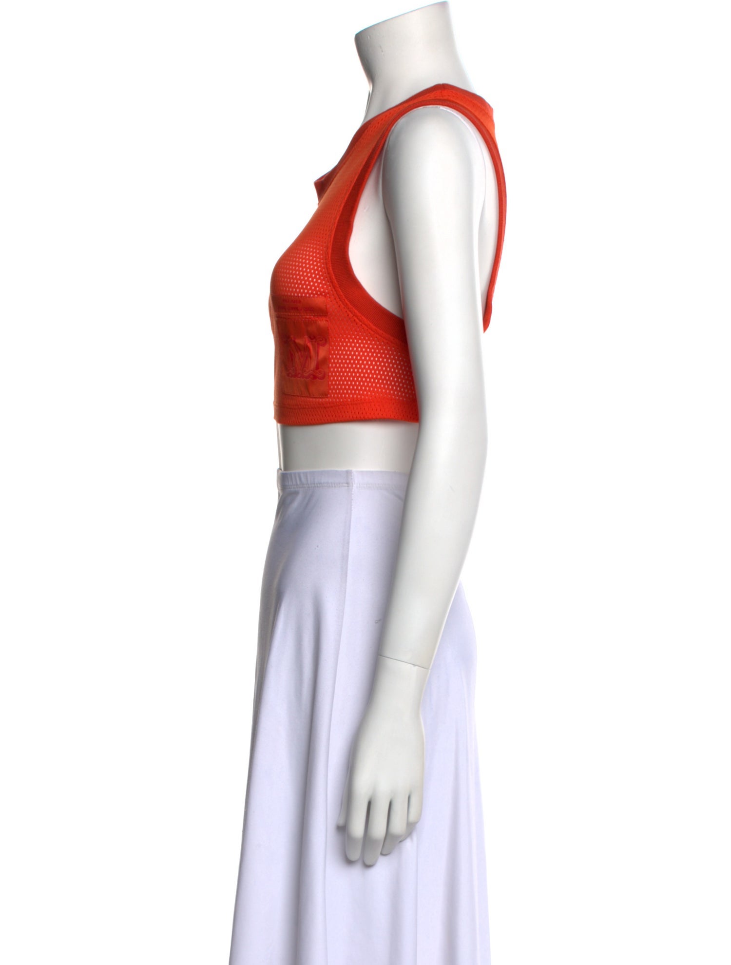 Max Mara Scoop Neck Sleeveless Crop Top