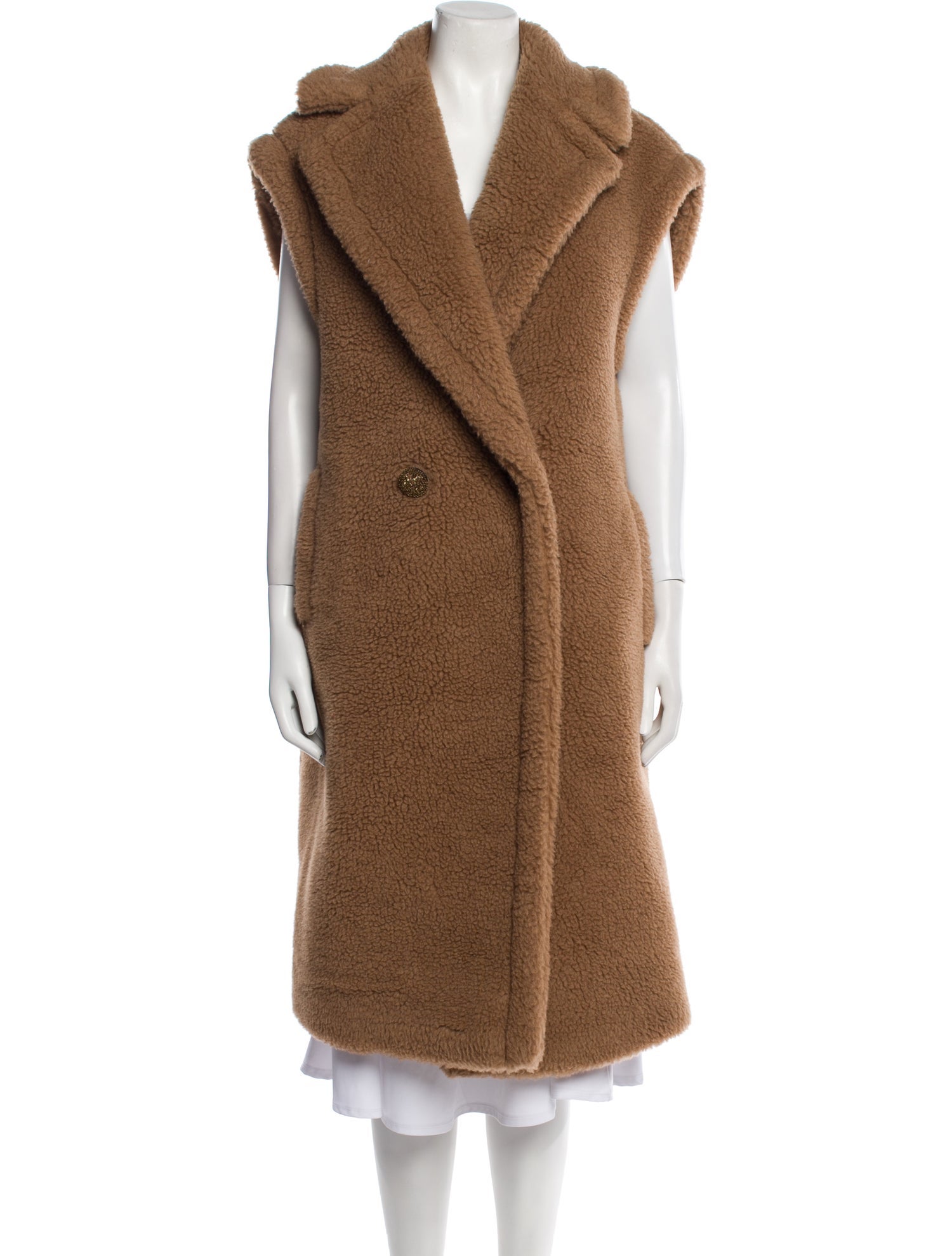 Max Mara Teddy Camel Hair Vest