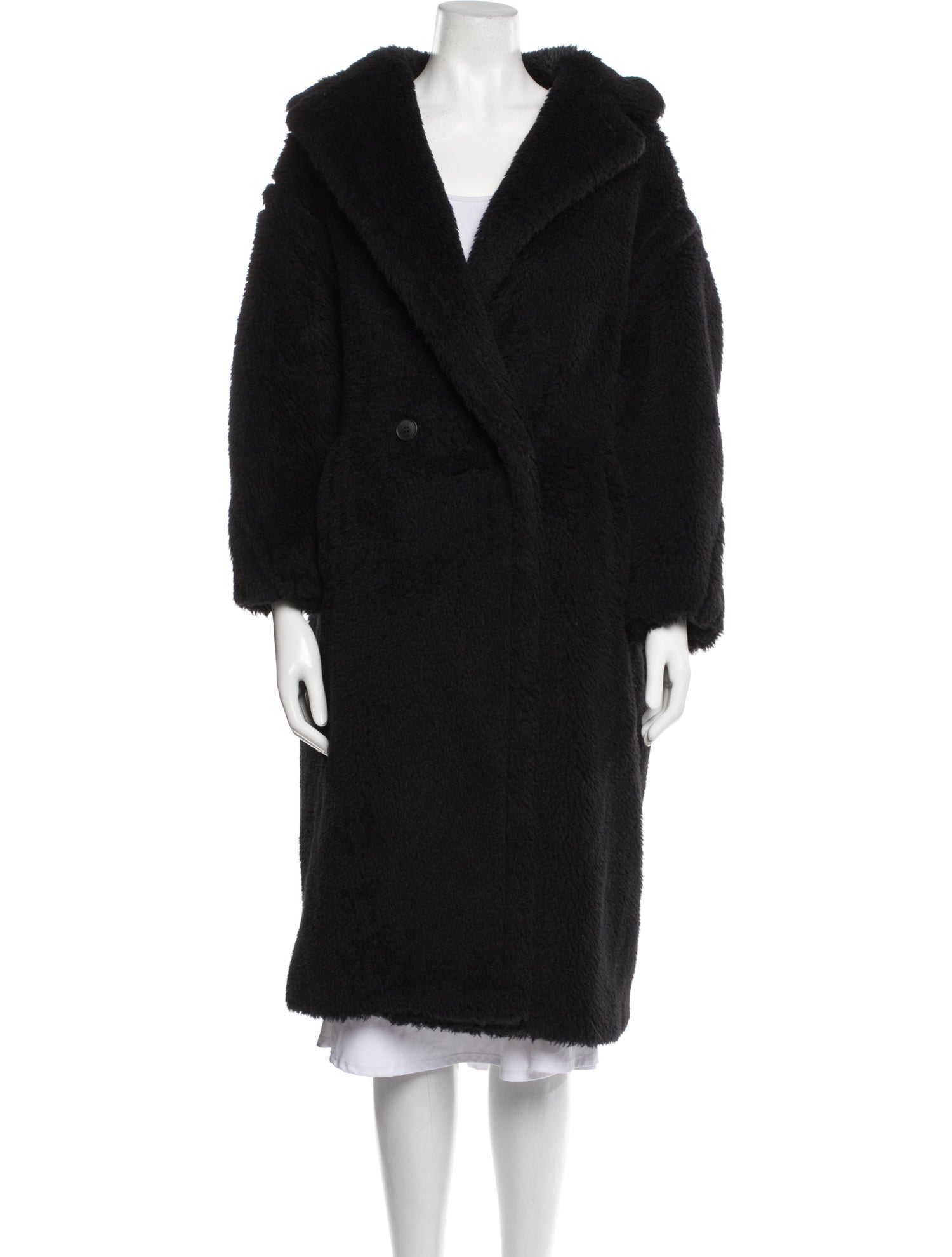 Max Mara Teddy Alpaca Faux Fur Coat