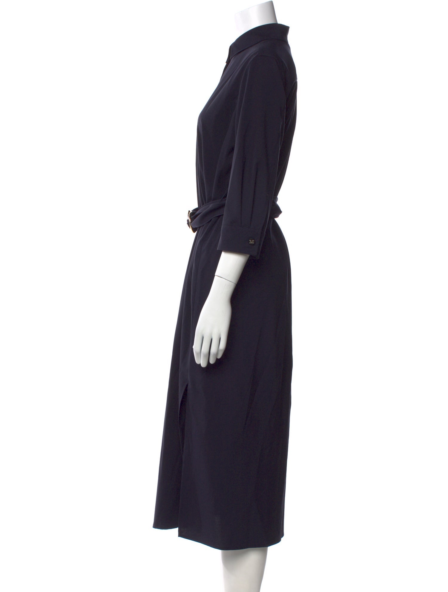 Max Mara Virgin Wool Midi Length Dress