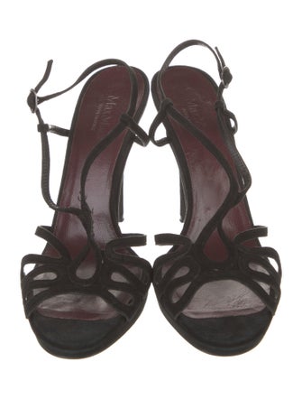 Max Mara Suede Slingback Sandals