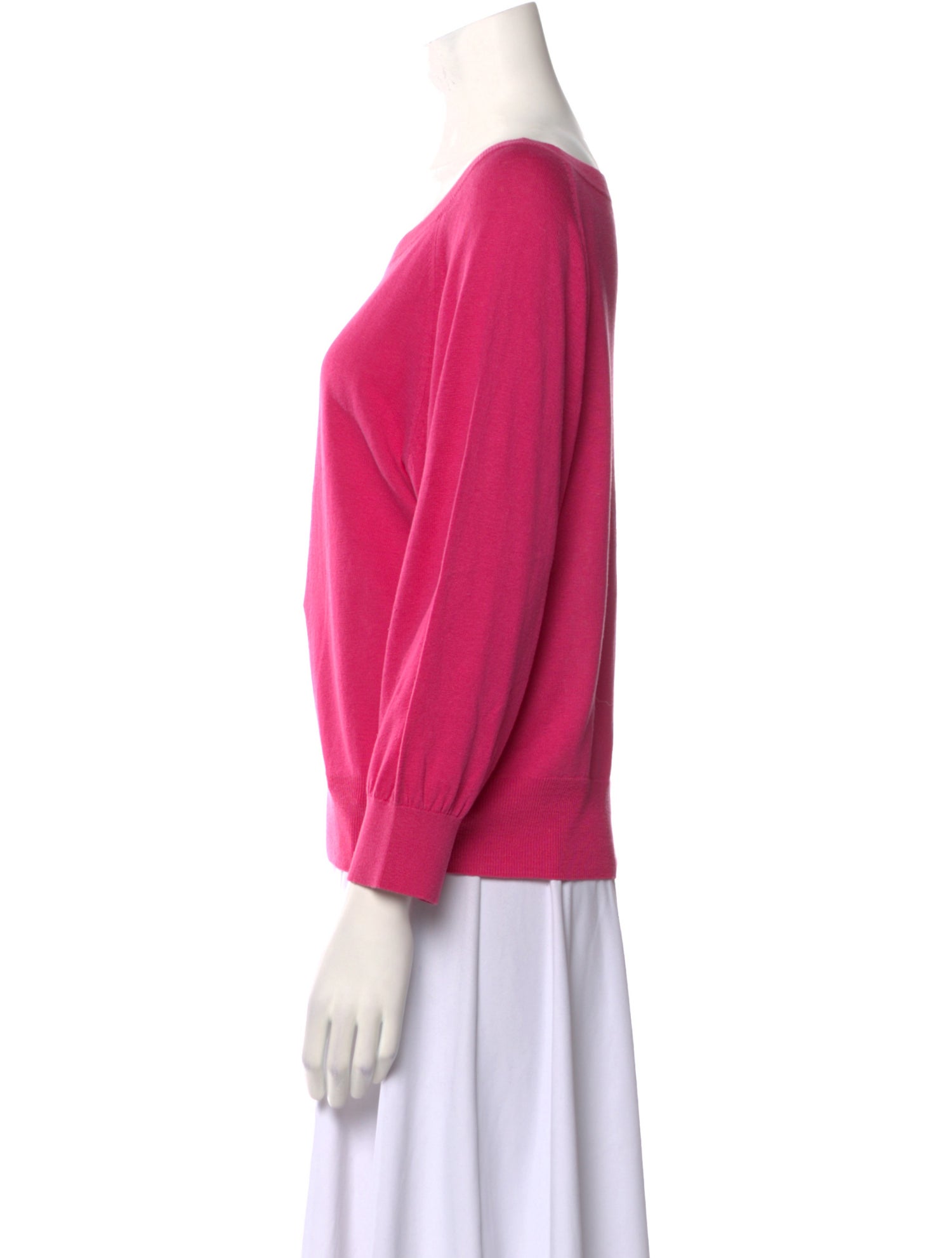 Max Mara Bateau Neckline Three-Quarter Sleeve Top