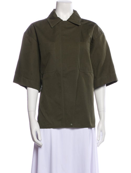 Max Mara Three-Quarter Sleeve Button-Up Top