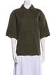 Max Mara Three-Quarter Sleeve Button-Up Top