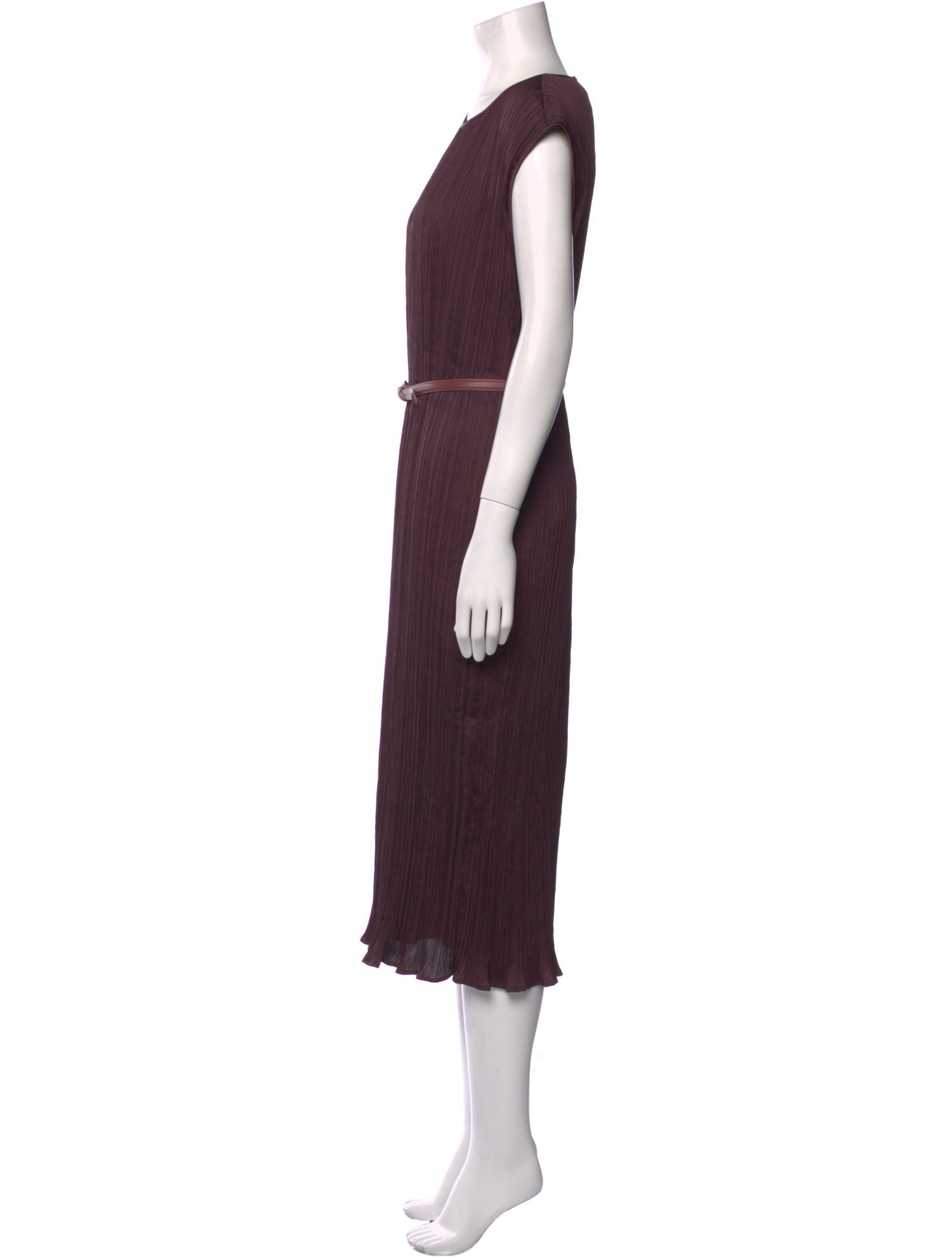 Max Mara Crew Neck Long Dress
