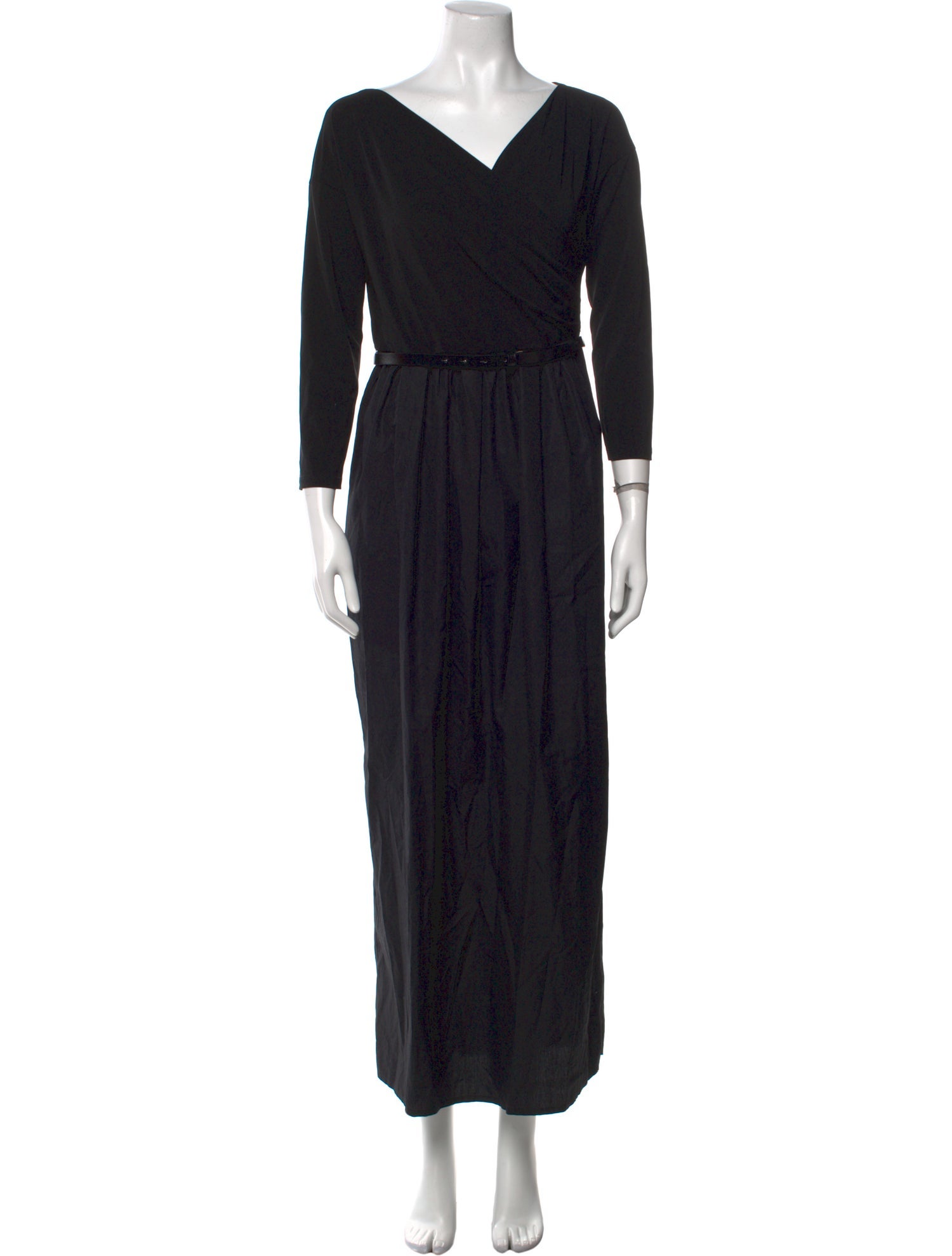 Max Mara V-Neck Long Dress