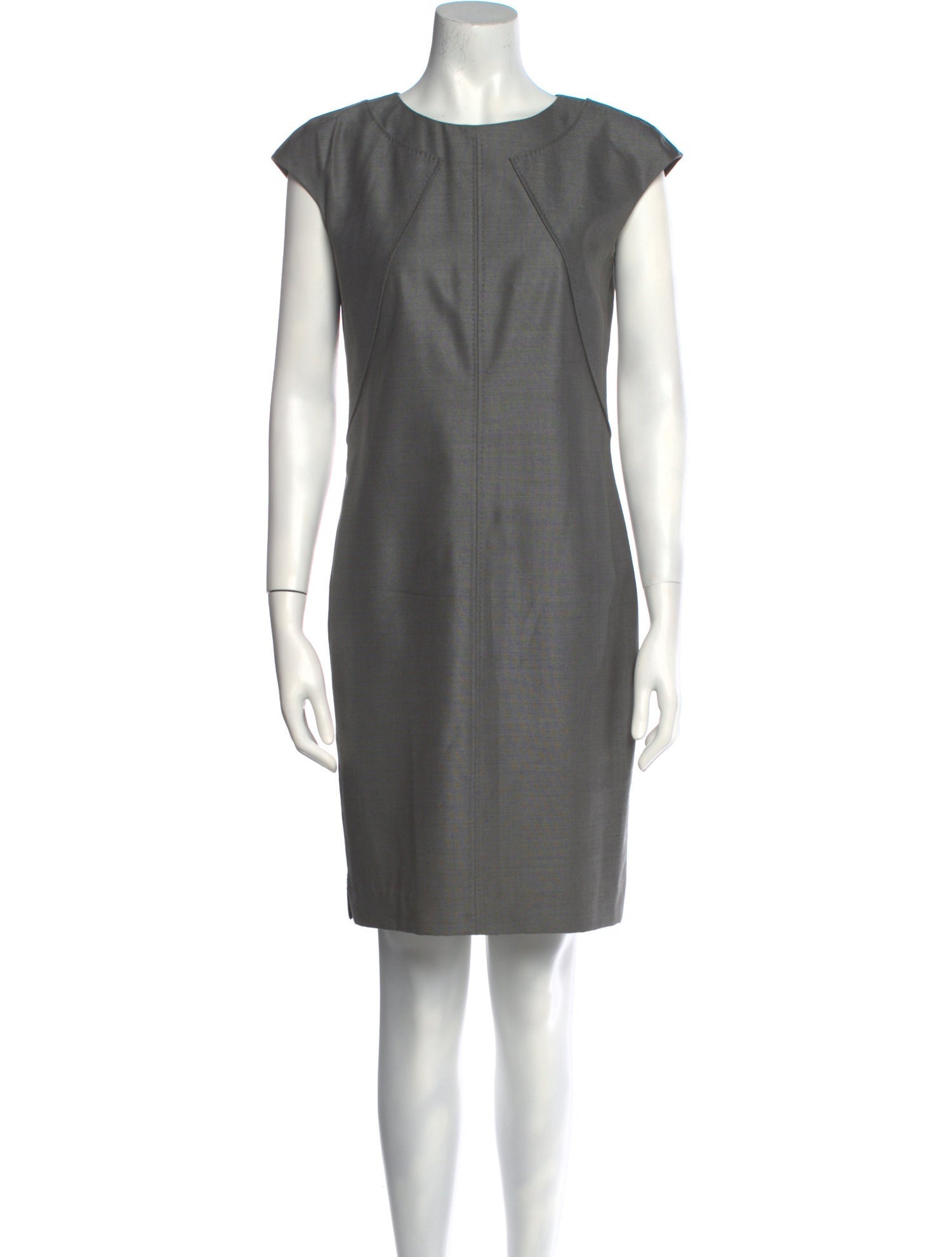 Max Mara Virgin Wool Knee-Length Dress