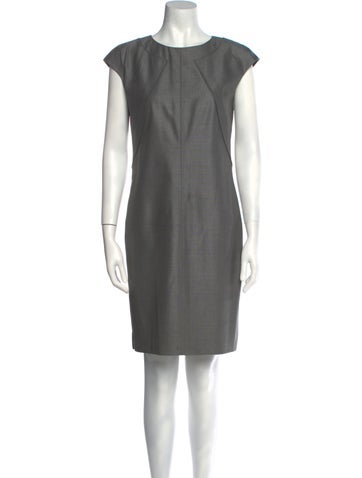 Max Mara Dresses Virgin Wool Knee-Length Dress US 6 | L