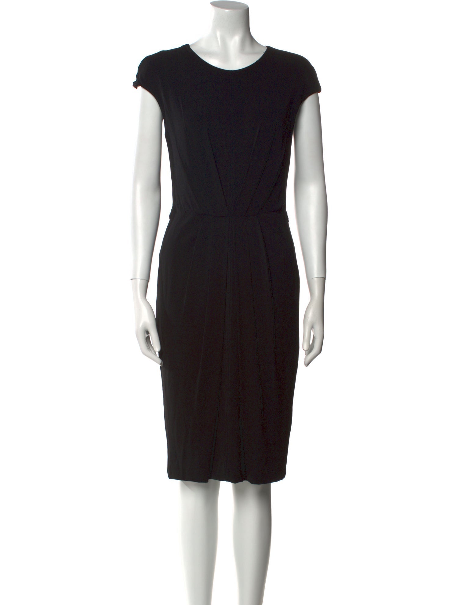 Max Mara Crew Neck Knee-Length Dress