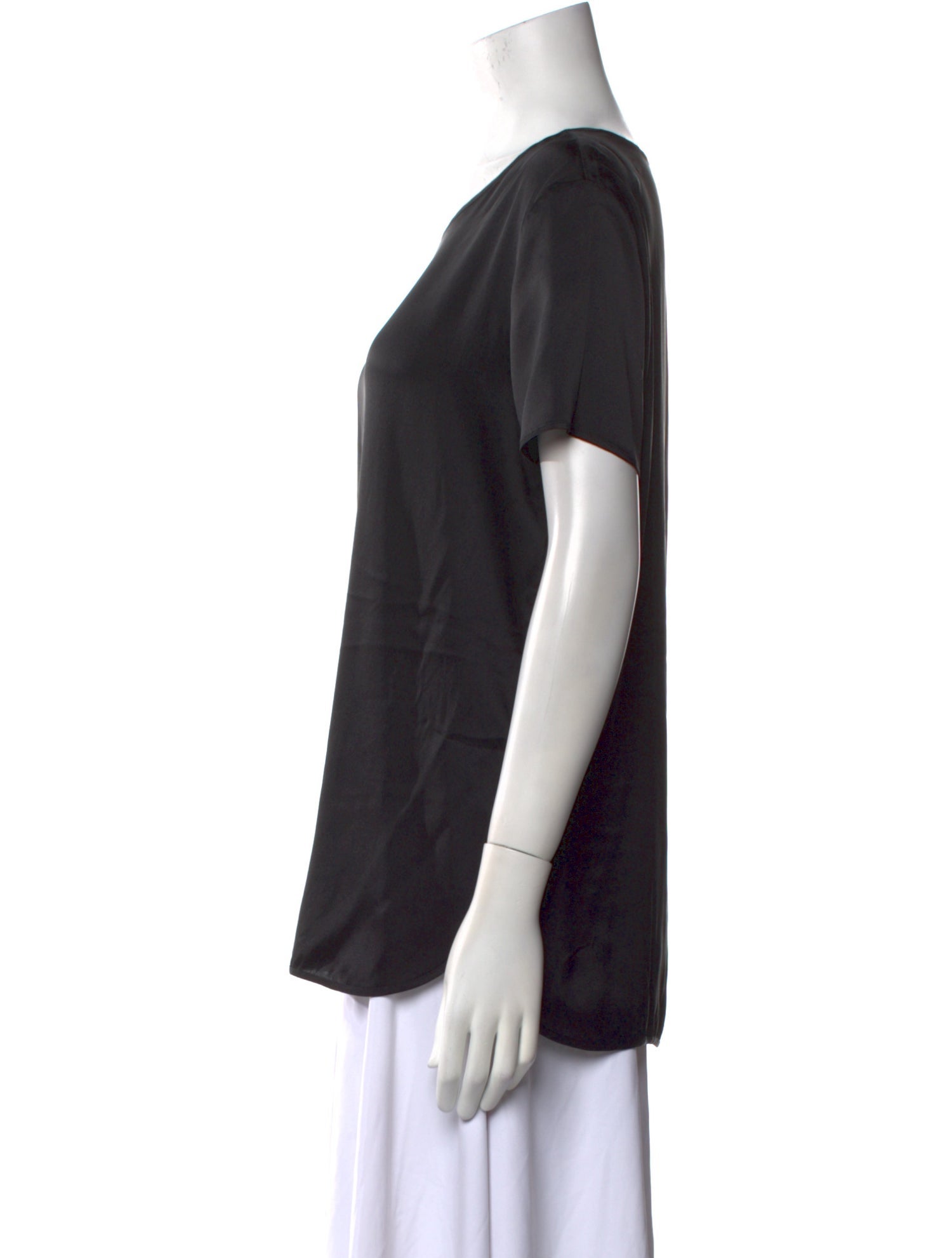 Max Mara Leisure Silk Scoop Neck T-Shirt