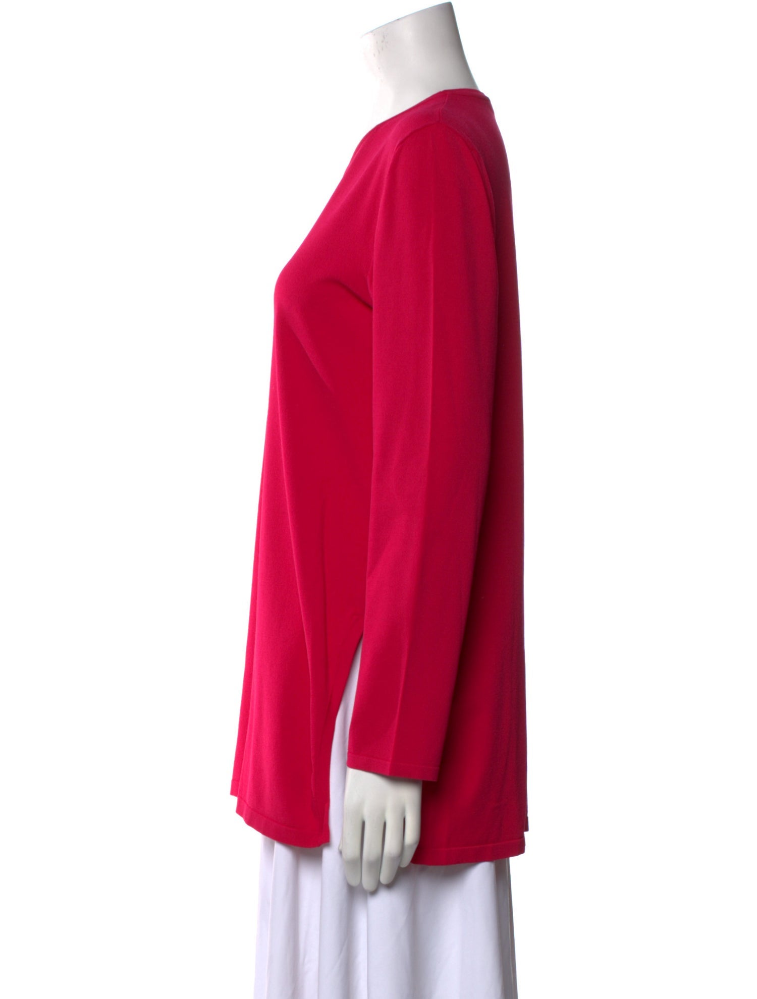 Max Mara Crew Neck Long Sleeve T-Shirt