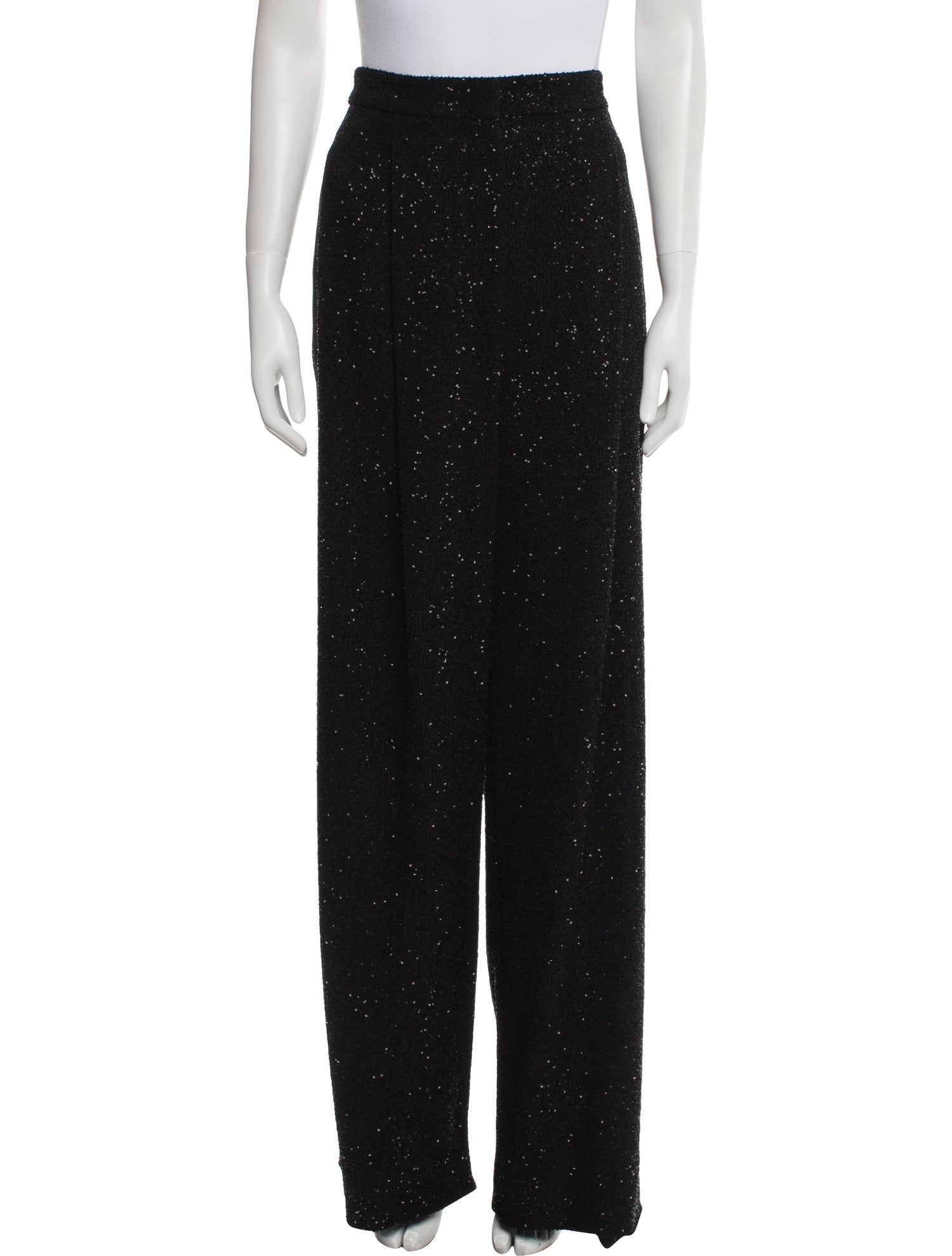 Max Mara Polka Dot Print Wide Leg Pants