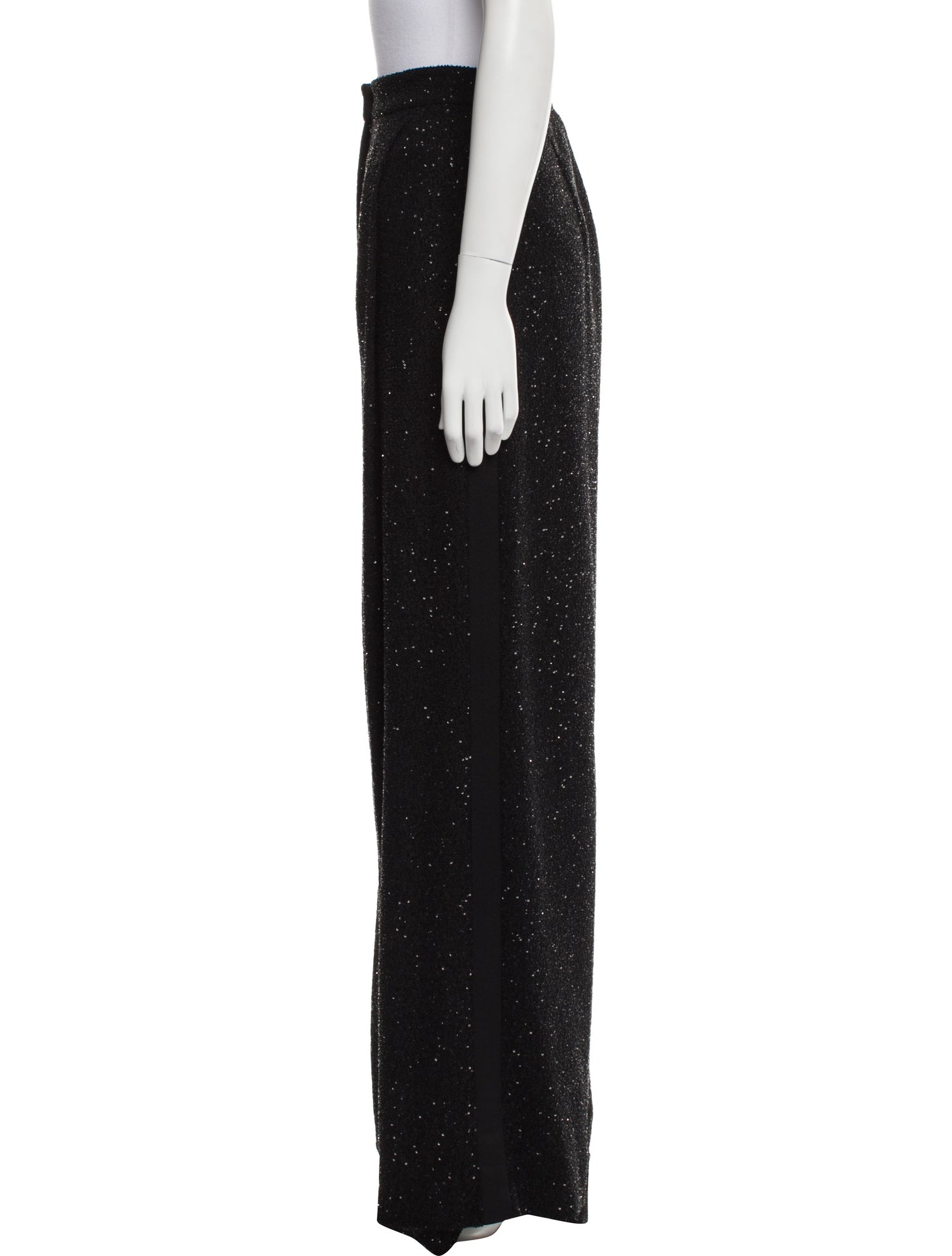 Max Mara Polka Dot Print Wide Leg Pants