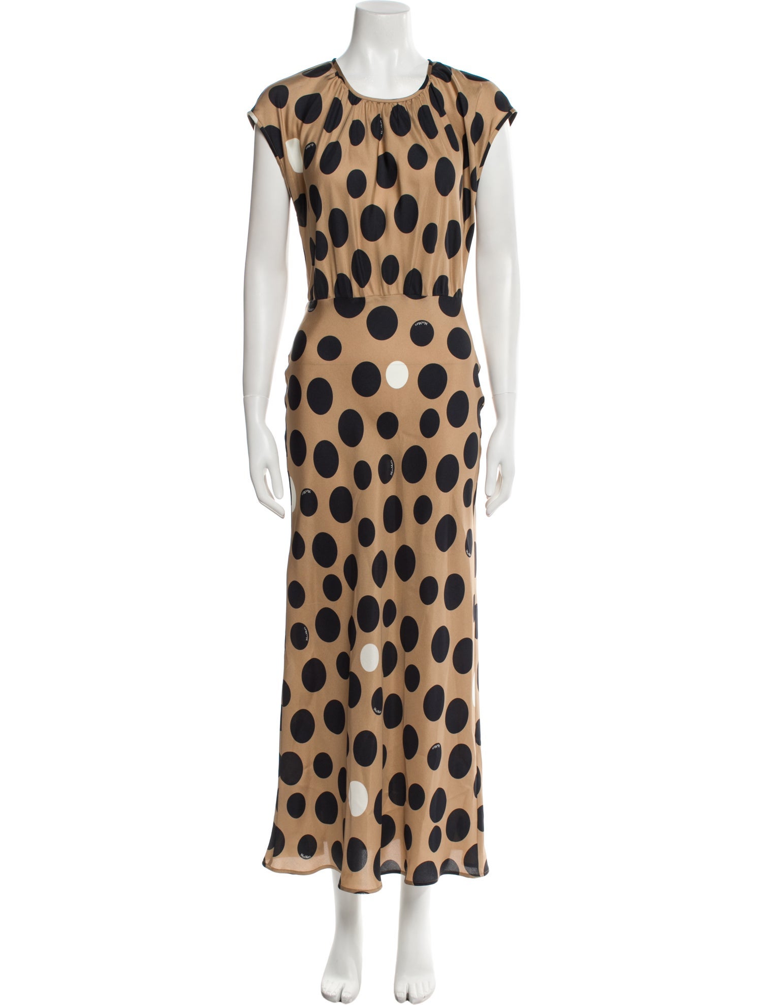 Max Mara Bateau Neckline Knee-Length Dress - Black Dresses