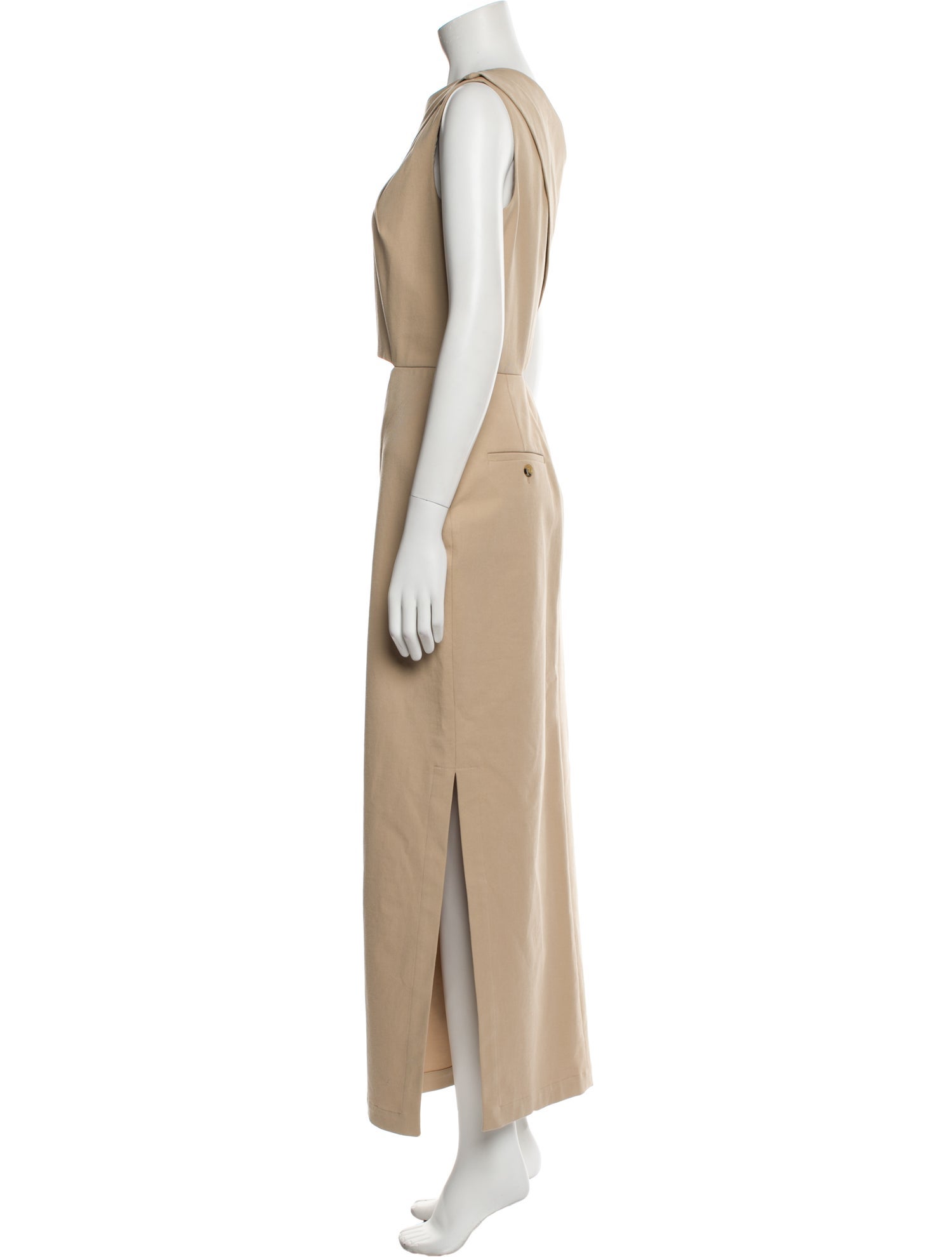 Max Mara One-Shoulder Long Dress