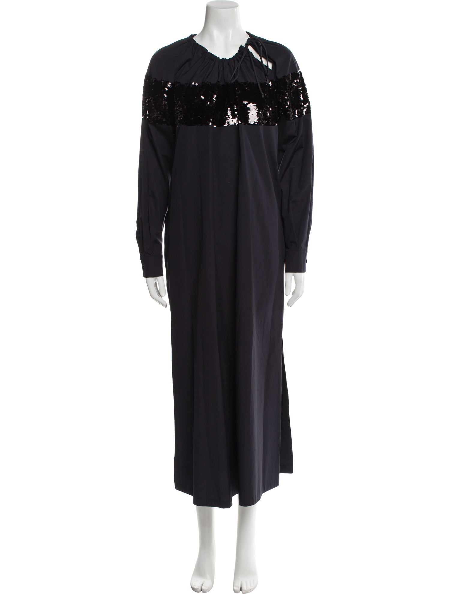 Max Mara Crew Neck Long Dress