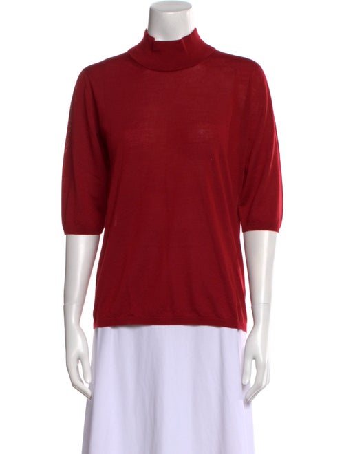 Max Mara Virgin Wool Turtleneck Top