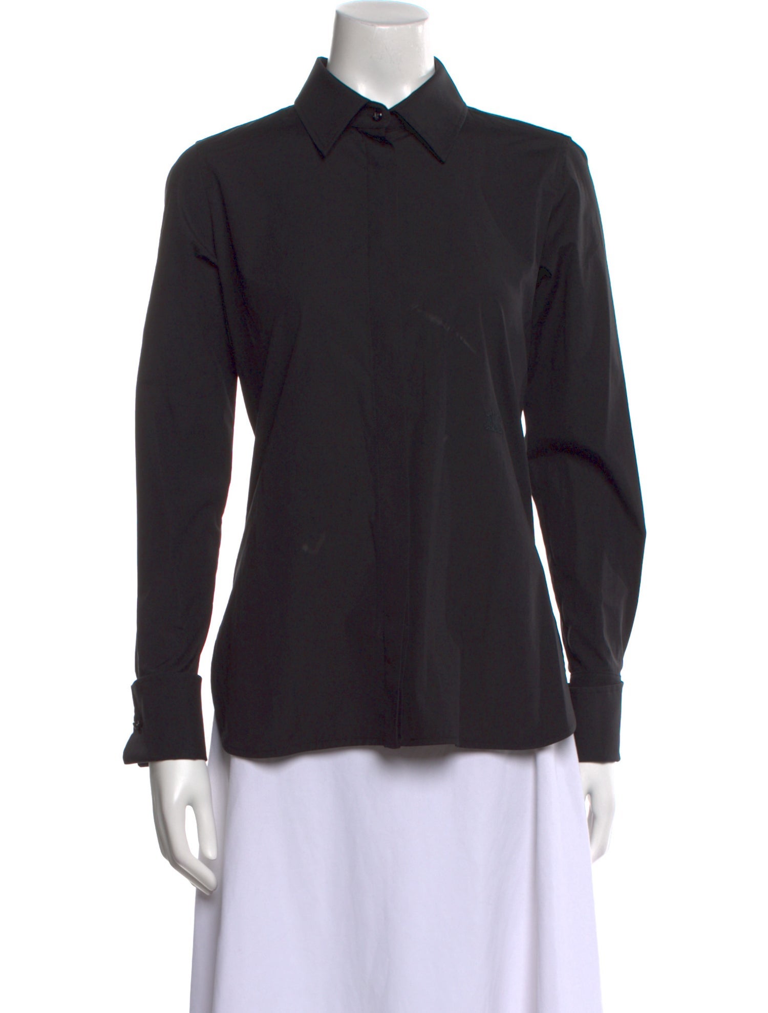 Max Mara Long Sleeve Button-Up Top