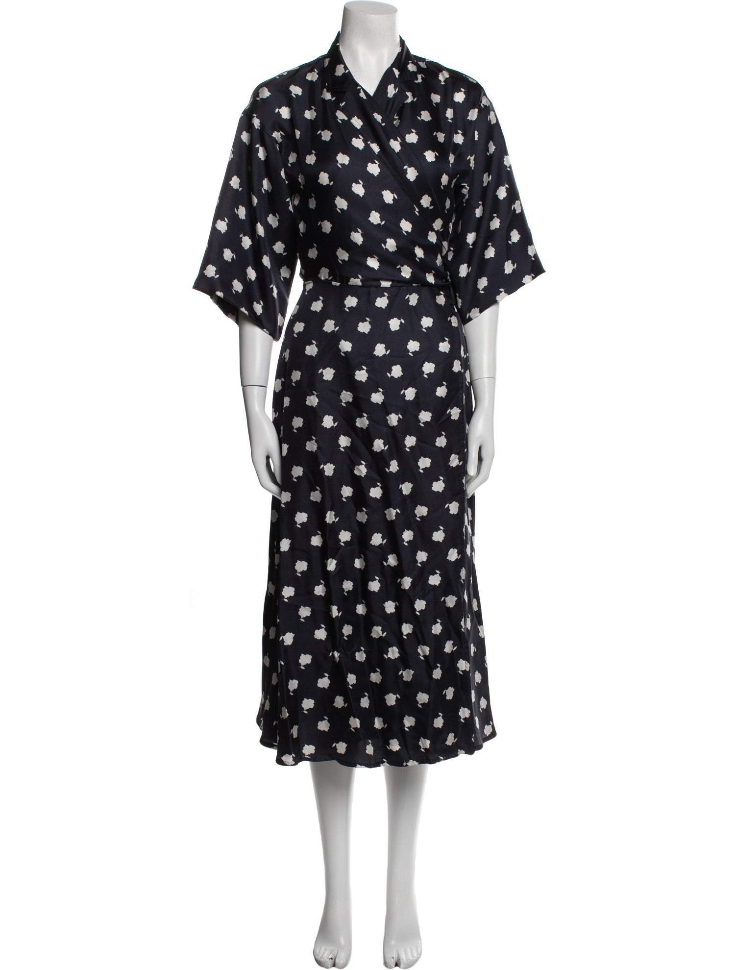 Max Mara Polka Dot Print Robe