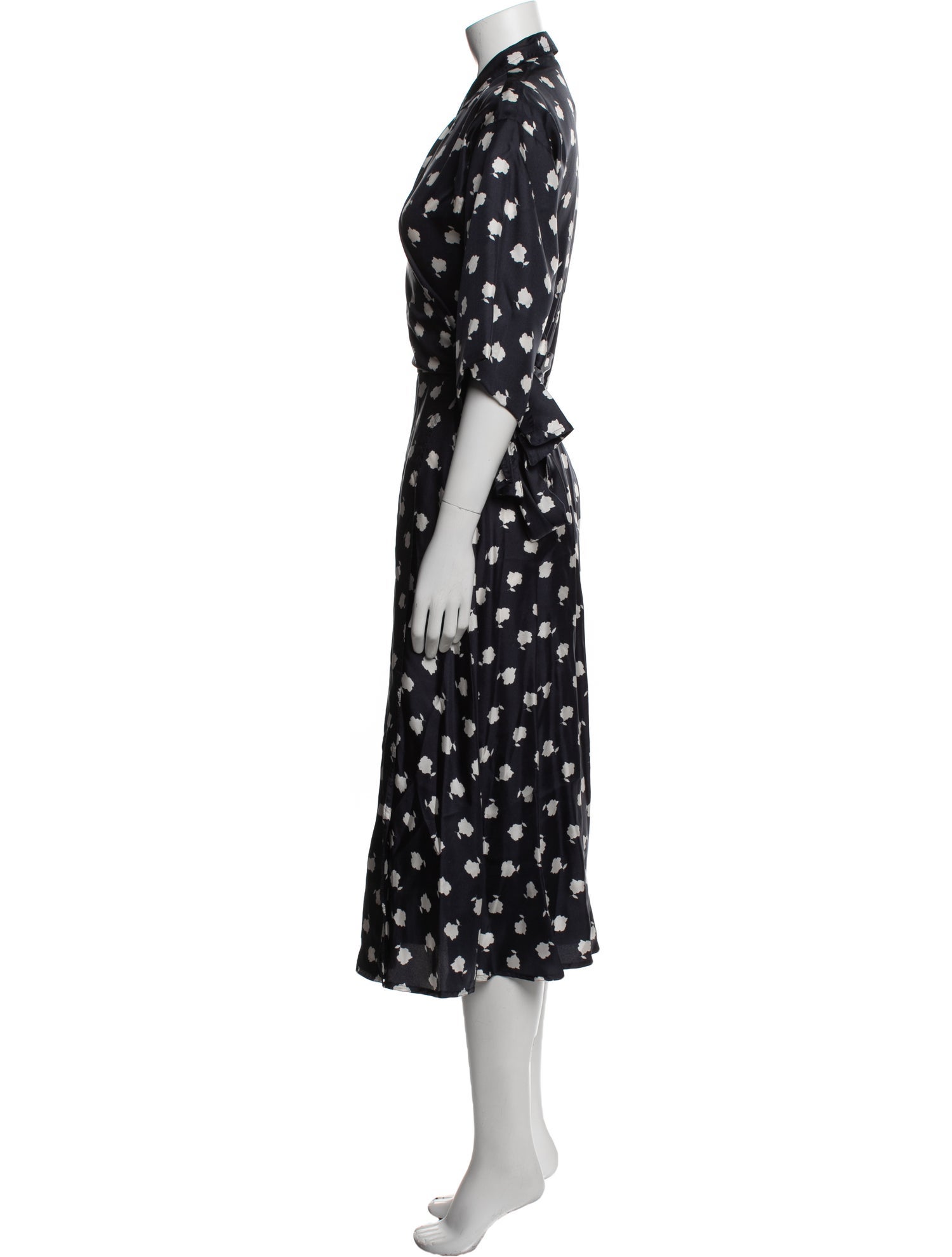 Max Mara Polka Dot Print Robe