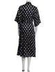 Max Mara Polka Dot Print Robe