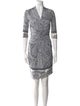 Max Mara Paisley Print Knee-Length Dress