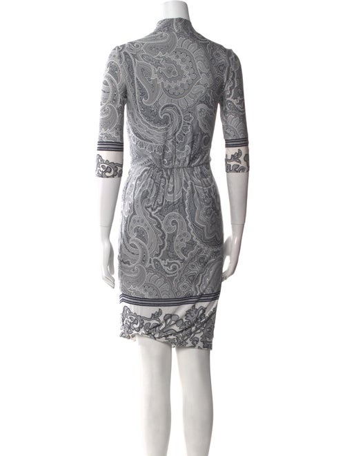 Max Mara Paisley Print Knee-Length Dress