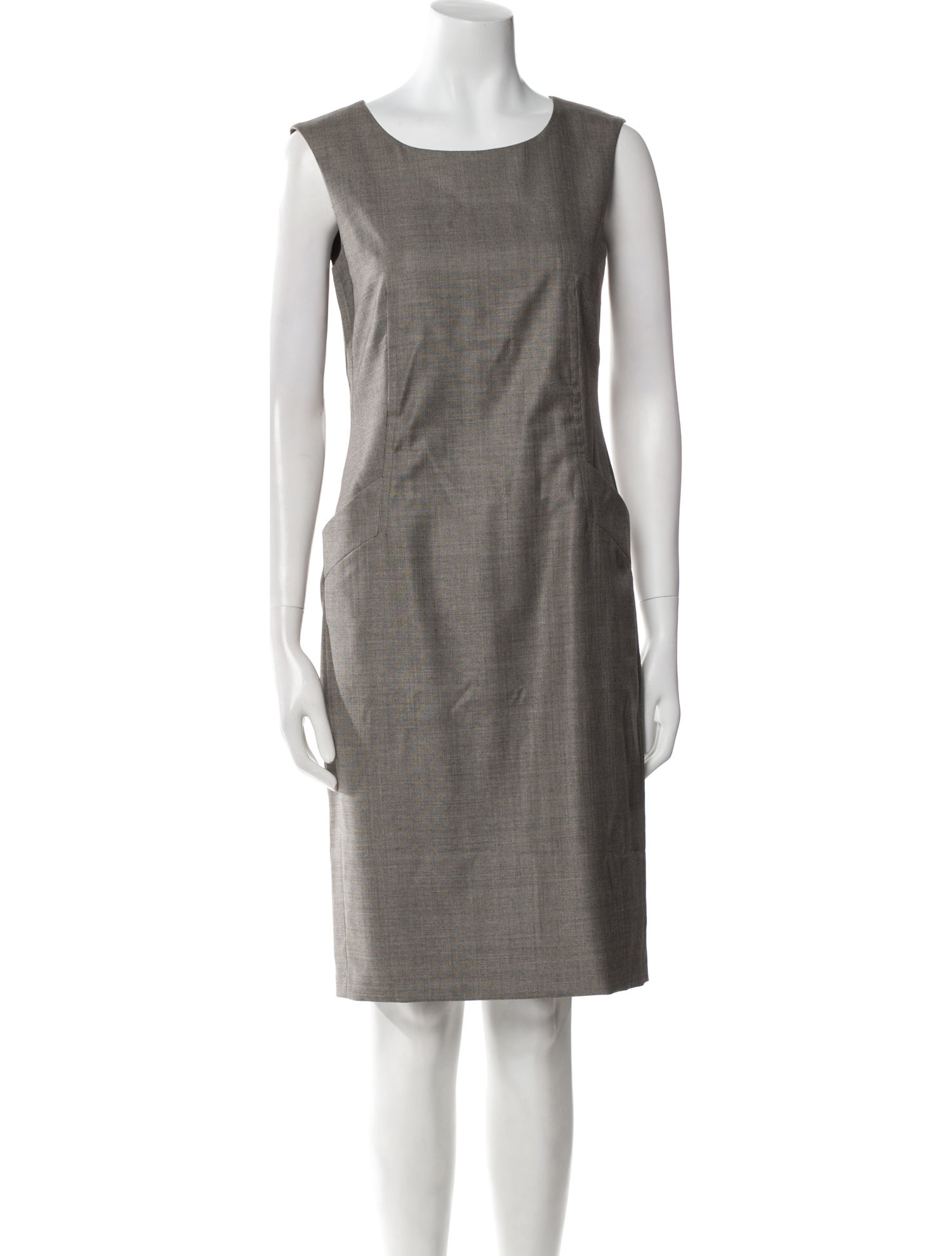 Max Mara Virgin Wool Knee-Length Dress