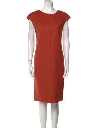 Max Mara Virgin Wool Knee-Length Dress