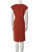Max Mara Virgin Wool Knee-Length Dress