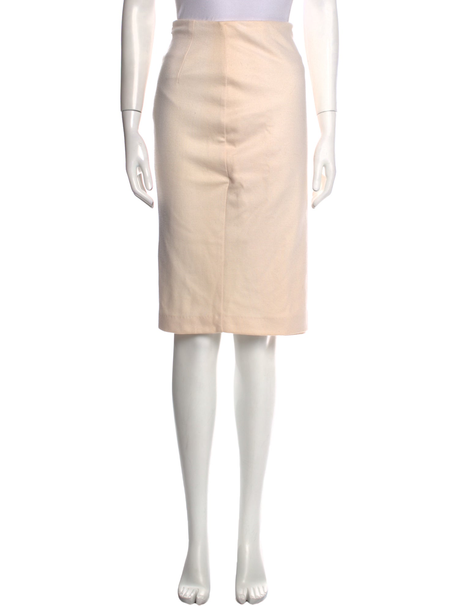 Max Mara Virgin Wool Knee-Length Skirt