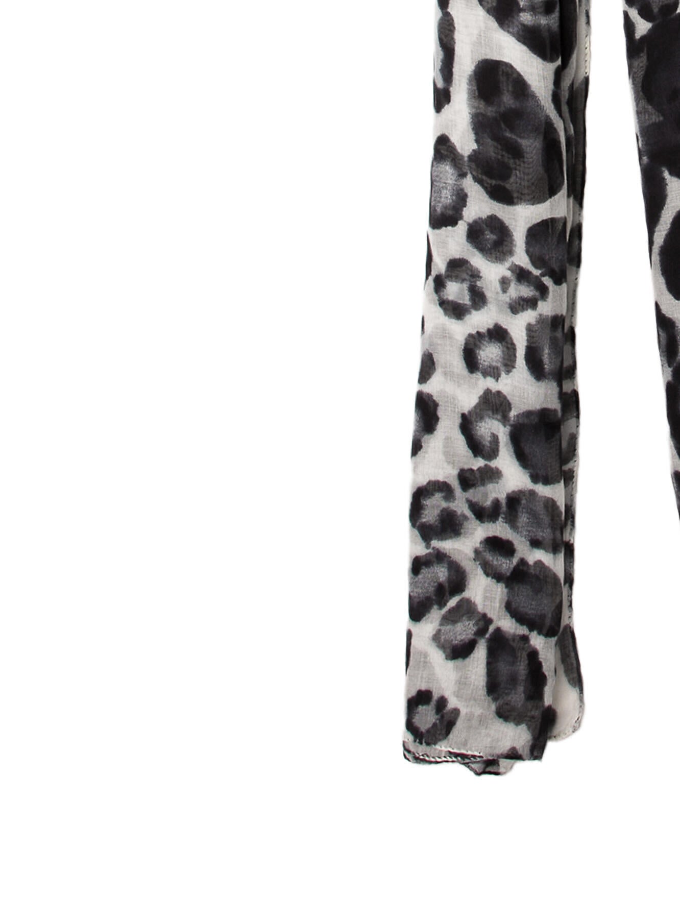 Max Mara Animal Print Scarf