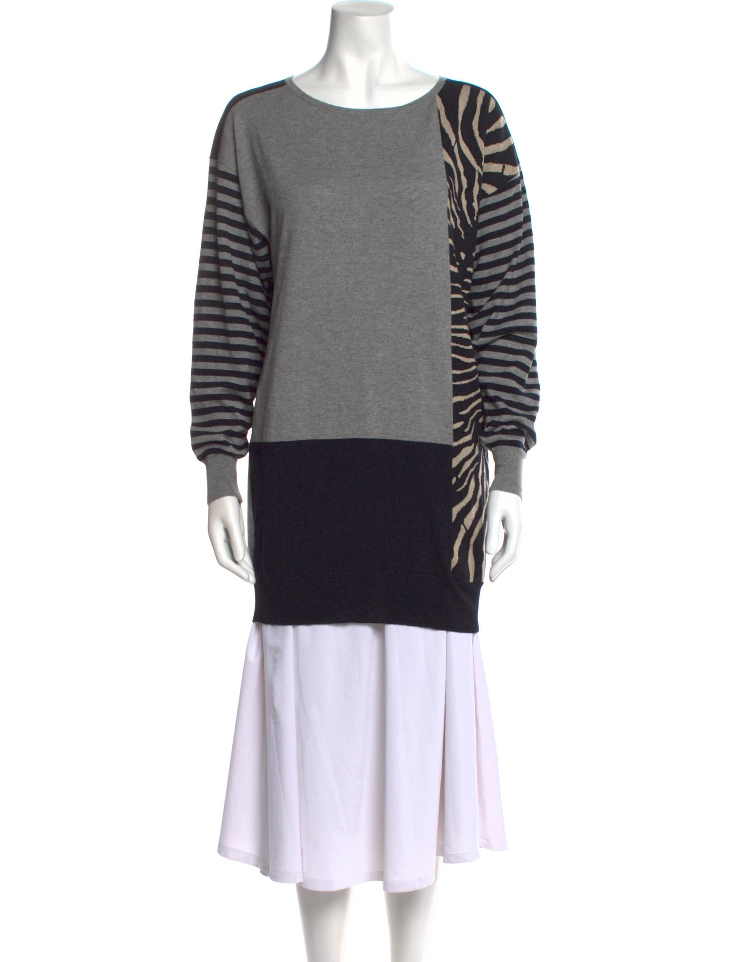 Max Mara Silk Striped Sweater