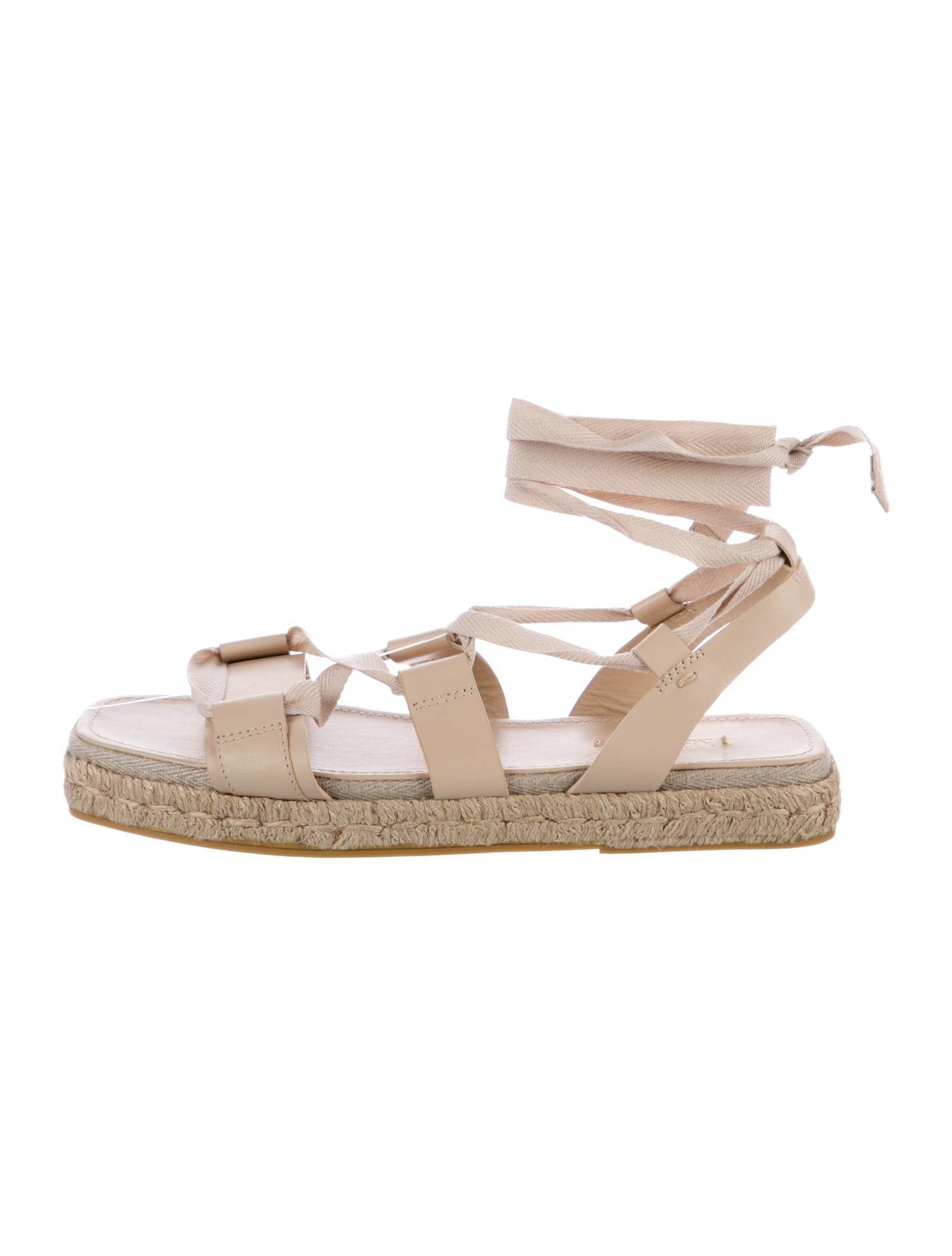 Max Mara Leather Espadrilles