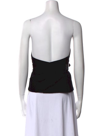 Max Mara Strapless Crop Top